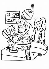 Coloring Pages Teeth Healthy Popular Dentist sketch template