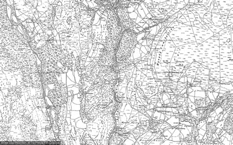 Historic Ordnance Survey Map Of Coed Y Brenin Forest 1887