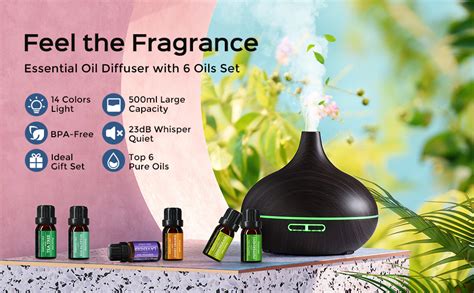 amazoncom diffuser  essential oils included ml aromatherapy