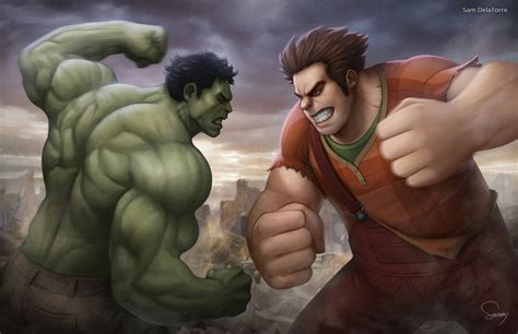 Hulk Vs Wreck It Ralph Hulk Disney Crossover Marvel