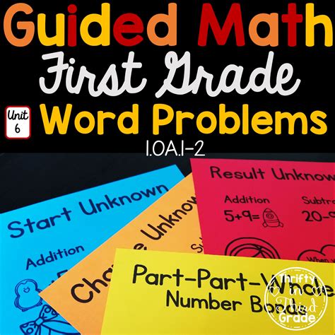 st grade guided math unit  word problems thrifty   grade