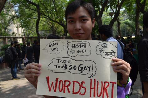 no more homophobia snapshots from a protest at delhi