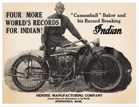 Indiana’s Daredevil Racer Erwin “cannon Ball” Baker And His 1914