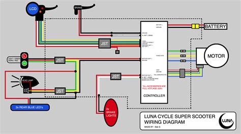 volt electric scooter wiring diagram