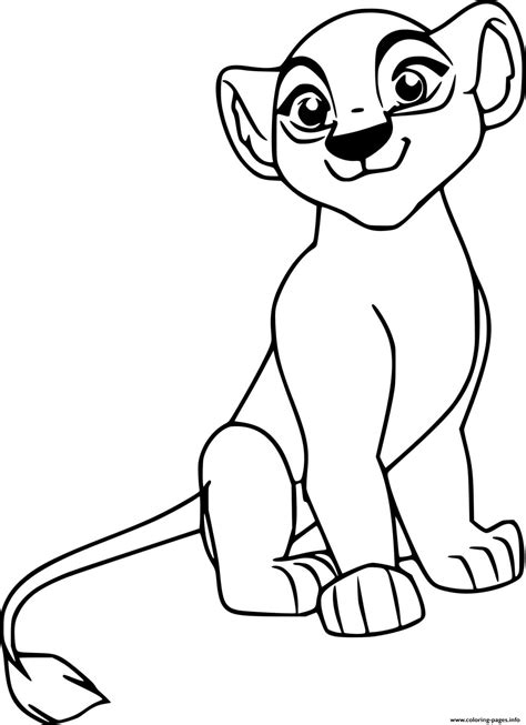 kiara  lion guard coloring page printable