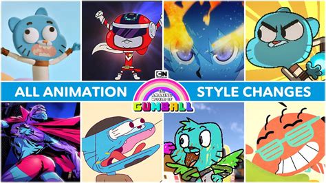 The Amazing World Of Gumball All The Animation Styles