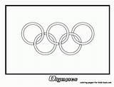 Coloring Olympic Pages Flag Rings Clipart Print Circles Library Coloringhome sketch template