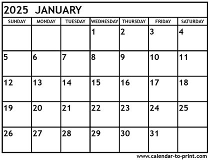 january  print  calendar bankhomecom