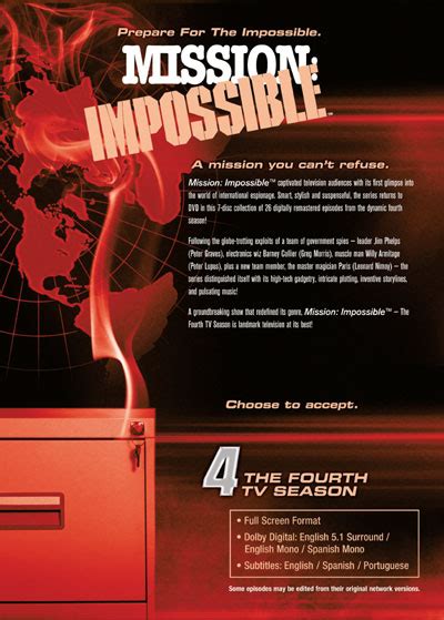 mission impossible dvd news rear box art for mission impossible the complete 4th season