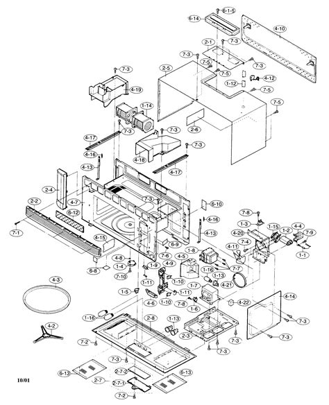 sharp carousel microwave parts diagram wiring diagram