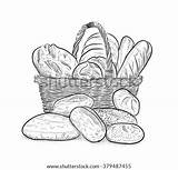 Bread Basket Drawing Line Hand Vector Drawn Illustration Stock Vectors Shutterstock Clip Rolls Search Drawings Background Paintingvalley sketch template