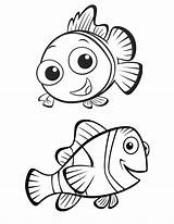 Coloring Nemo Pages Finding Print sketch template