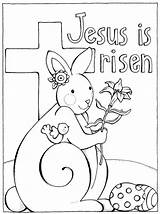 Easter Coloring Pages Jesus Religious Printable Kids Resurrection Risen Catholic Bible Christian Colouring Alive Bunny Sheet Print Color Sheets Story sketch template