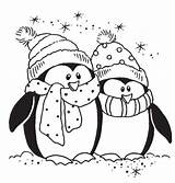 Coloring Penguin Pages Winter Christmas Kids Adult Colouring Penguins Printable Pinguin Season Boyama Preschool Cats Dogs Clipart Happy Omaľovánky Stampendous sketch template