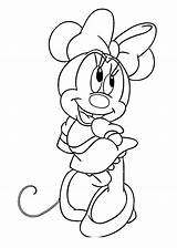 Coloring Pages Mouse Disney Mickey Minnie Mini Kids Printable Drawing Drawings Cartoon Characters Easy 4kids sketch template