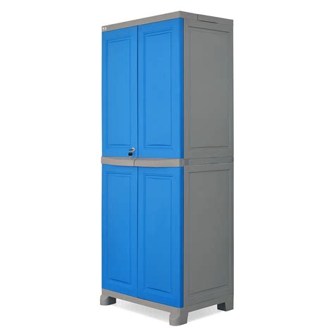buy nilkamal freedom big  fb plastic storage cabinet deep blue