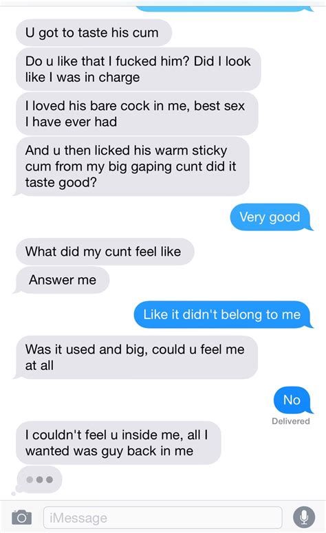 cuckold girlfriend text message