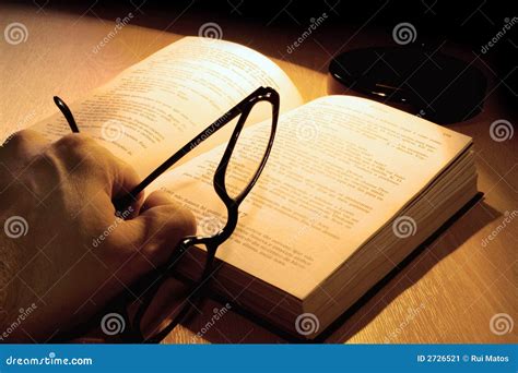 reader stock image image  detail spectacles literature