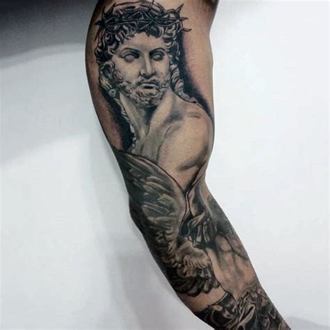 100 Jesus Tattoos Für Männer Cool Savior Ink Design Ideen Mann Stil