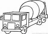 Coloring Pages Transportation Truck Mixer Cement Printable Toddlers Color Land Transport Log Colouring Preschoolers Clipart Print Getcolorings Crafts Preschool Trucks sketch template