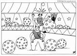Acrobat Coloring Pages Template Circus Templates Balloons sketch template