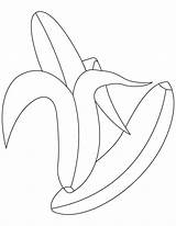 Banana Bananas Mewarnai Banane Pisang Buah Peeled Colorat Buahan Ausmalbilder Damasco Planse Getdrawings Sheets Coloringtop sketch template