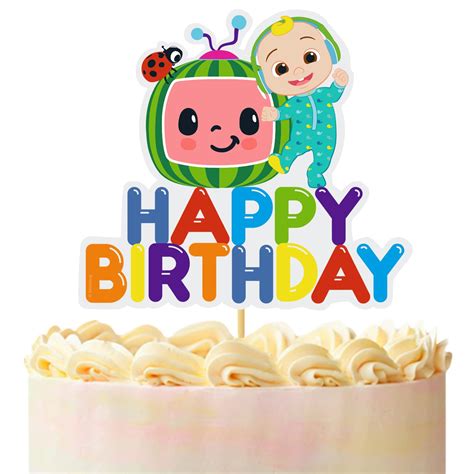 buy cocomelon cake topper cocomelon theme birthday decorations
