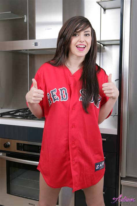 amazing teen star autumn riley is a sexiest fan of red sox