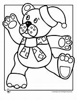 Christmas Bear Teddy Coloring Colouring Cliparts Print Pages Library Clipart Cartoon Gifs Jr Kids Use Printer Send Button Special Only sketch template