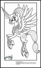 Coloring Pony Pages Little Armor Shining Library Clipart Flurry Heart sketch template