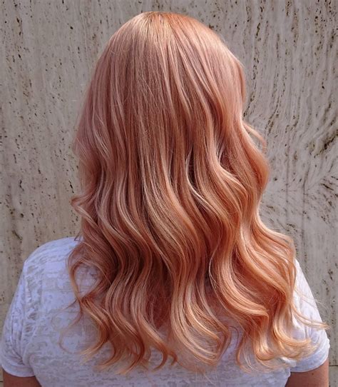 peach hair colors hair dye colors pink champagne hair color peachy
