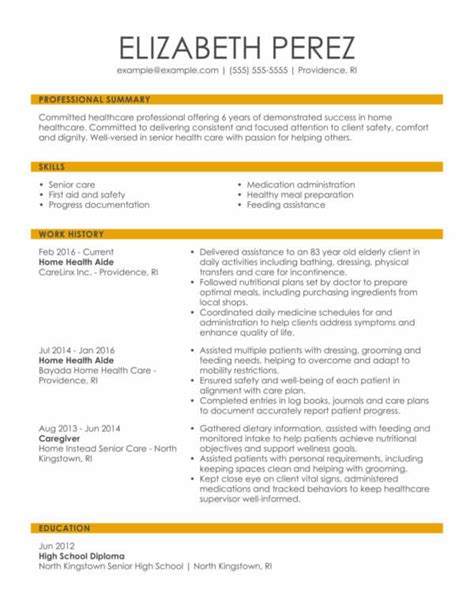 professional healthcare support resume examples livecareer