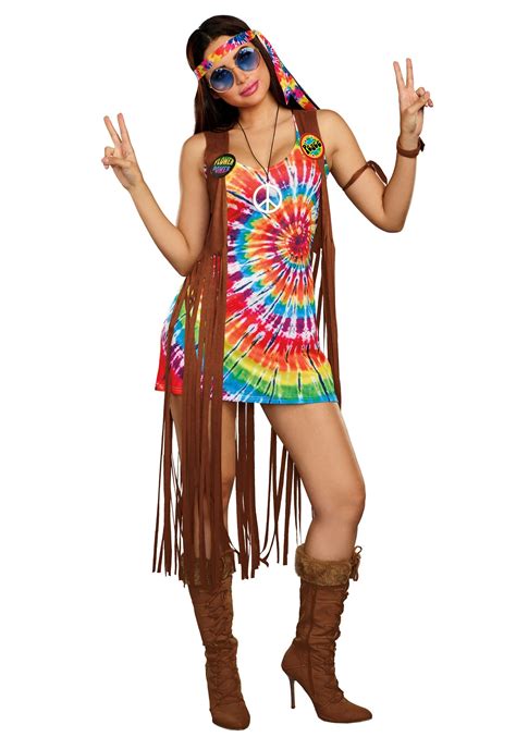 Hippie Hottie Womens Costume Dress