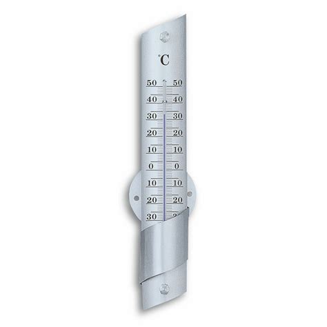 analoges innen aussen thermometer aus aluminium tfa dostmann