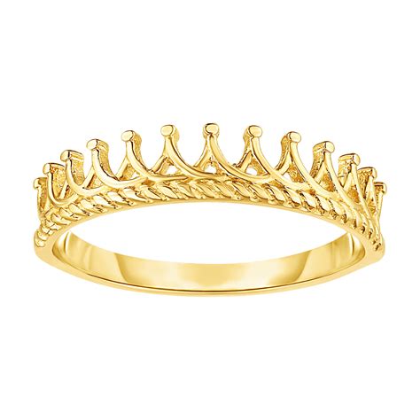 gold tiara crown design ring size  walmartcom