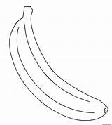 Banane Coloriage Imprimer sketch template