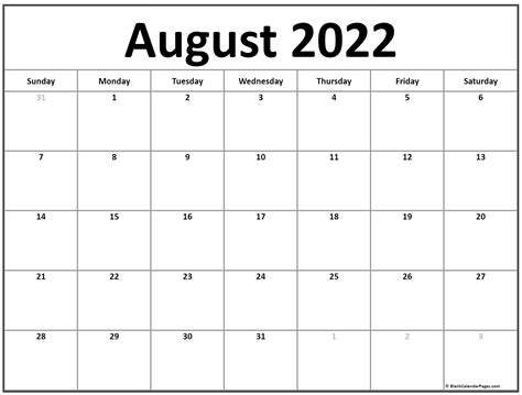 printable august  calendars wiki calendar