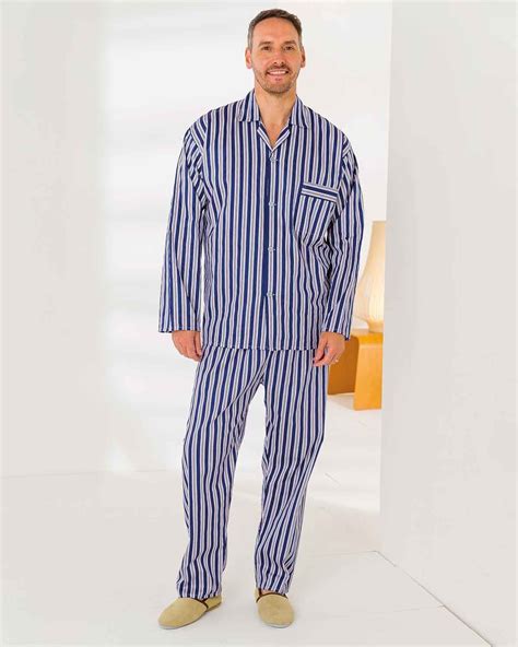 mens cotton pyjamas  cord tie  elasticated waist