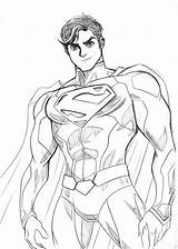 Drawing Superman Easy Man Drawings Super Sketch Pencil Getdrawings Steel Justice League Paintingvalley sketch template