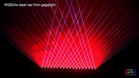 hot sell rgbw laser bar array  gagalight youtube