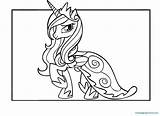 Cadence Pony Little Pages Coloring Princess Getdrawings Getcolorings sketch template