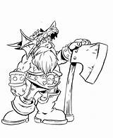 Warcraft Dwarf Nachomon Level sketch template