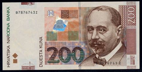 croatia  kuna banknote  stjepan radicworld banknotes coins pictures  money