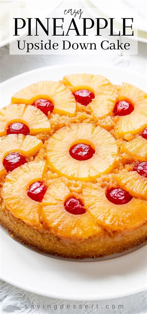 Pineapple Upside Down Cake Pin Saving Room For Dessert