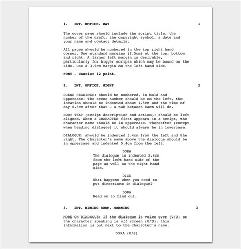 script sample   template