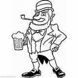 Leprechaun Beer Patrick Xcolorings 900px 102k Resolution sketch template