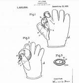 Baseball Glove Mitt Patent Invention Doak Patents Issued 1922 Fielder August Google sketch template