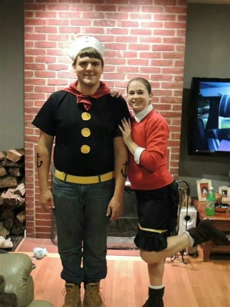popeye and olive oyl for my couple costume last year
