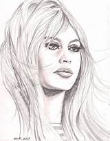 Brigitte Bardot Bridget sketch template
