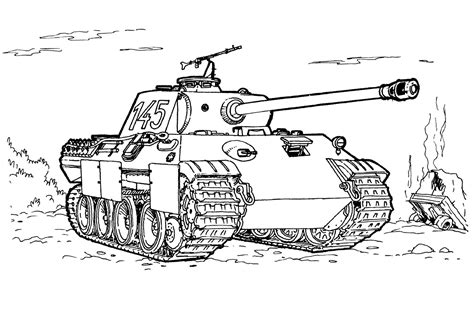 tank coloring pages    print